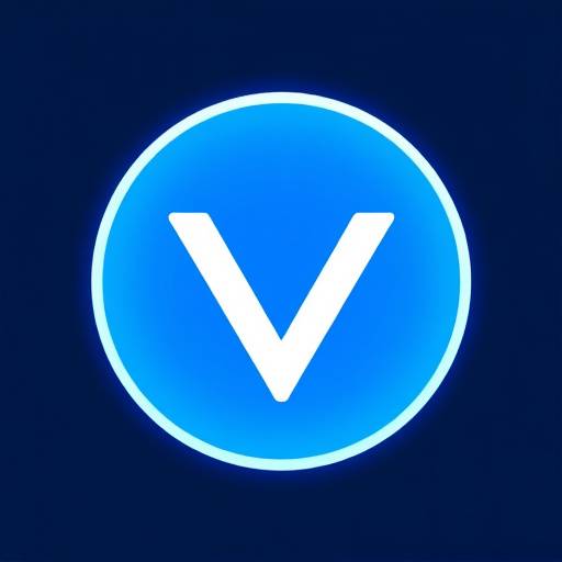 VideoWyss Logo, es stilisierte V imene blaue Kreis